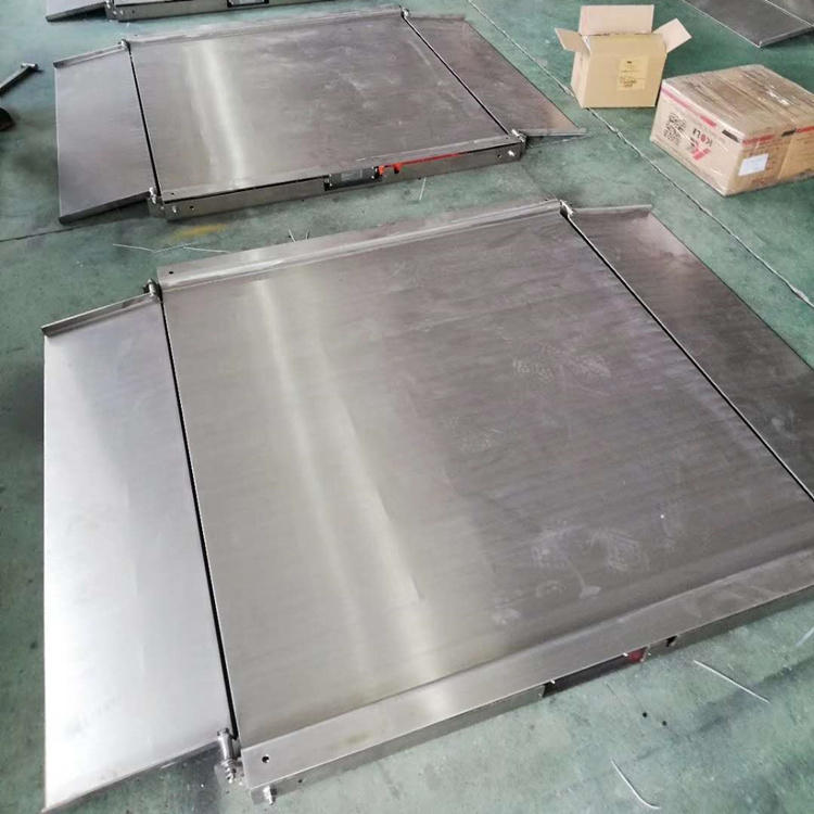 邵阳食品厂2吨不锈钢防水电子地磅安装