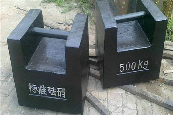 湘潭定做500公斤平板叉车式铸铁砝码